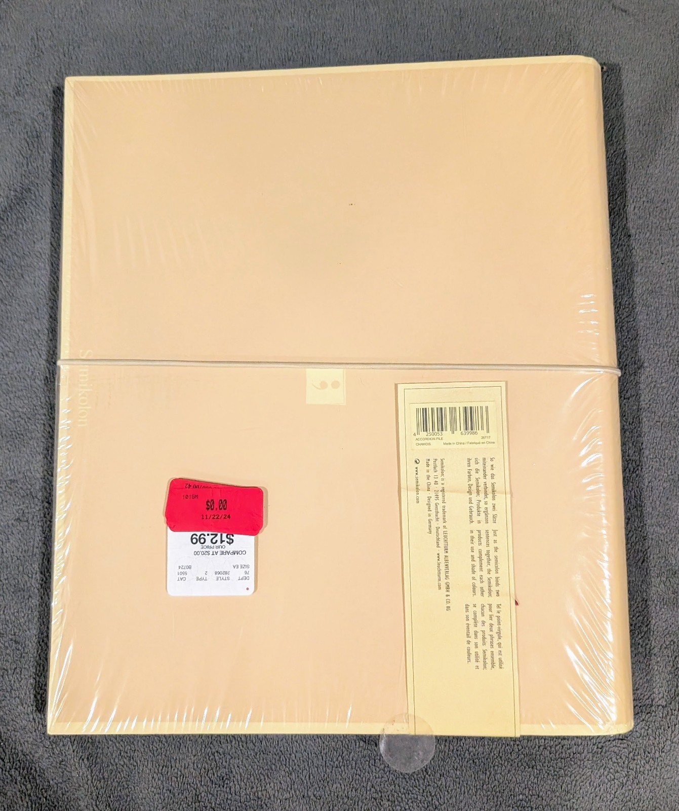 Semikolon The Accordion Folder – Cream – New