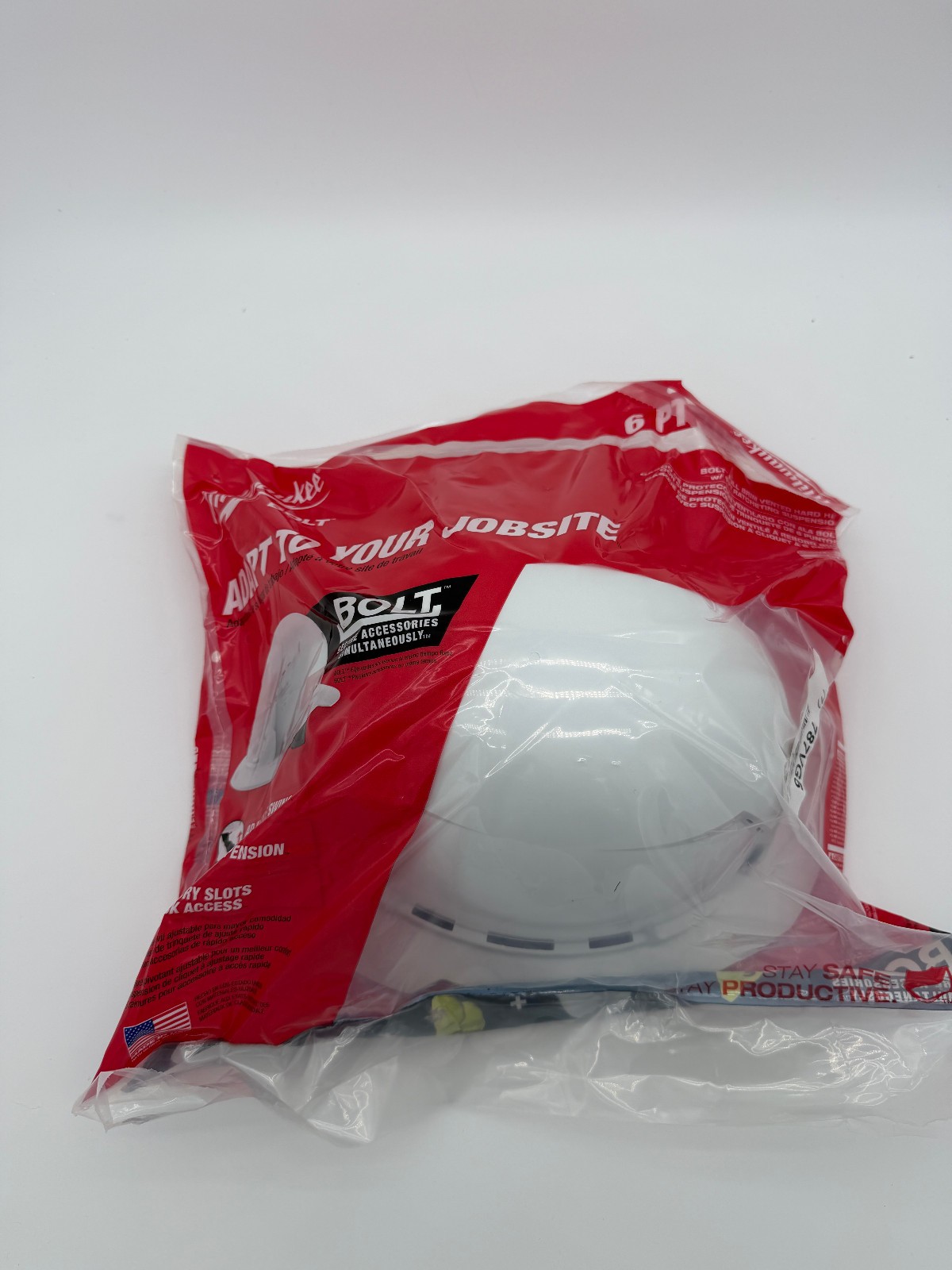 Milwaukee Tools 6PT Ratchet Suspension Type 1 Class E Hard Hat White – Sealed