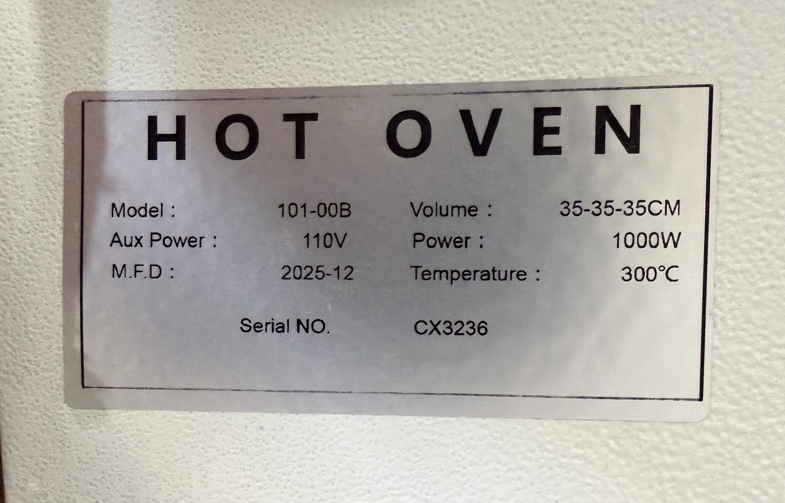 Censeanku 110V 60Hz Digital Forced Air Convection 45L/12Gal