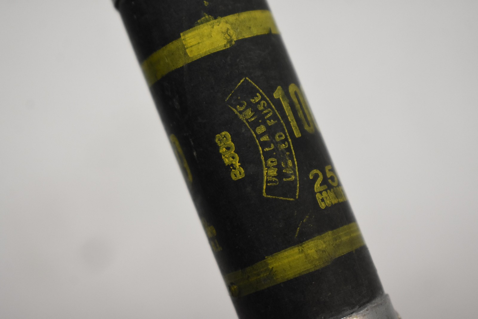 Cefco OT100/250 100A 250V One Time Electrical Fuse Blade Copper Black Made USA