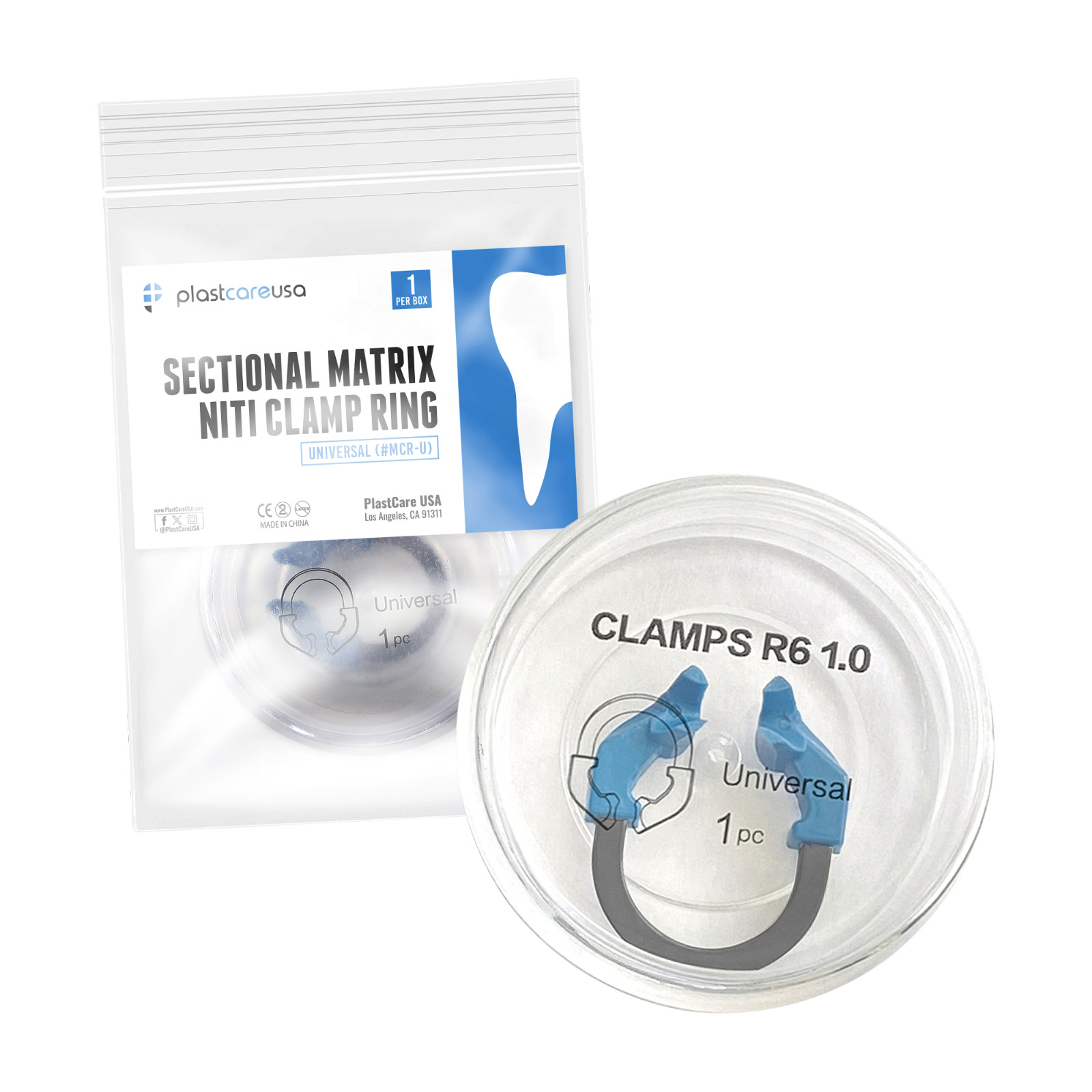 Universal Sectional Matrix Clamp Dental Matrix Bands Ring Nickel-Titanium Refill
