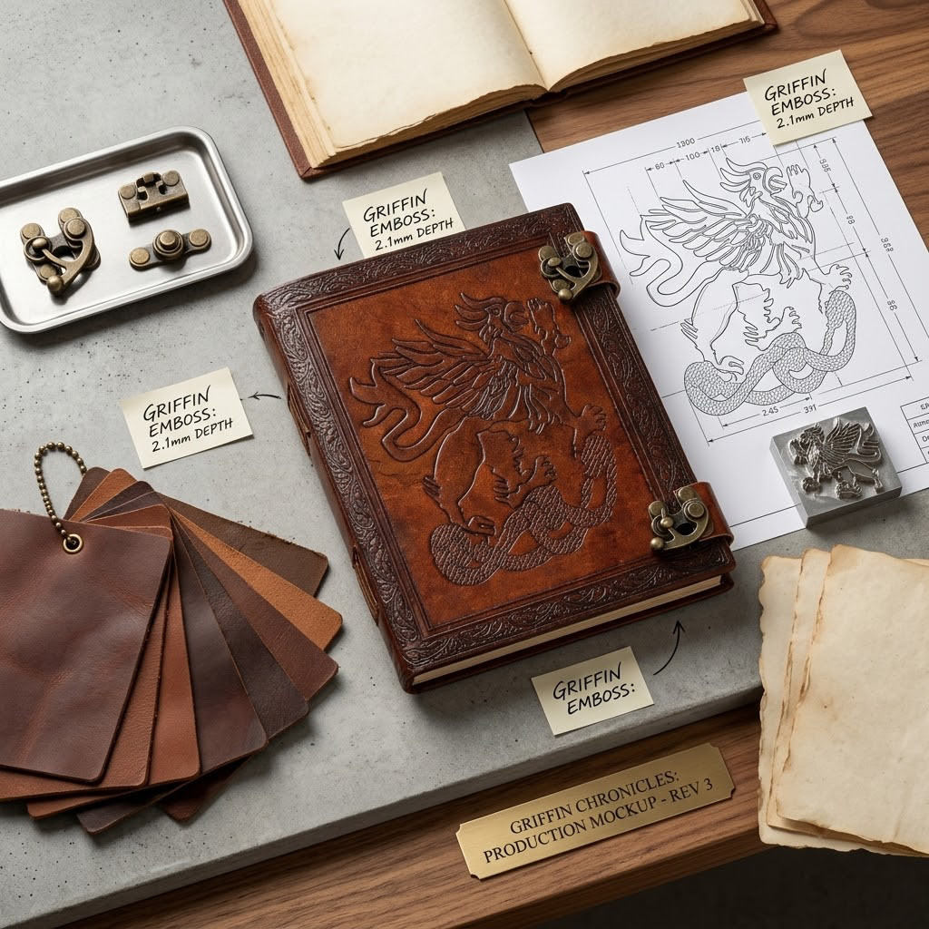 Rustic Genuine Leather Journal 6×8 Handmade Vintage Notebook for Writing