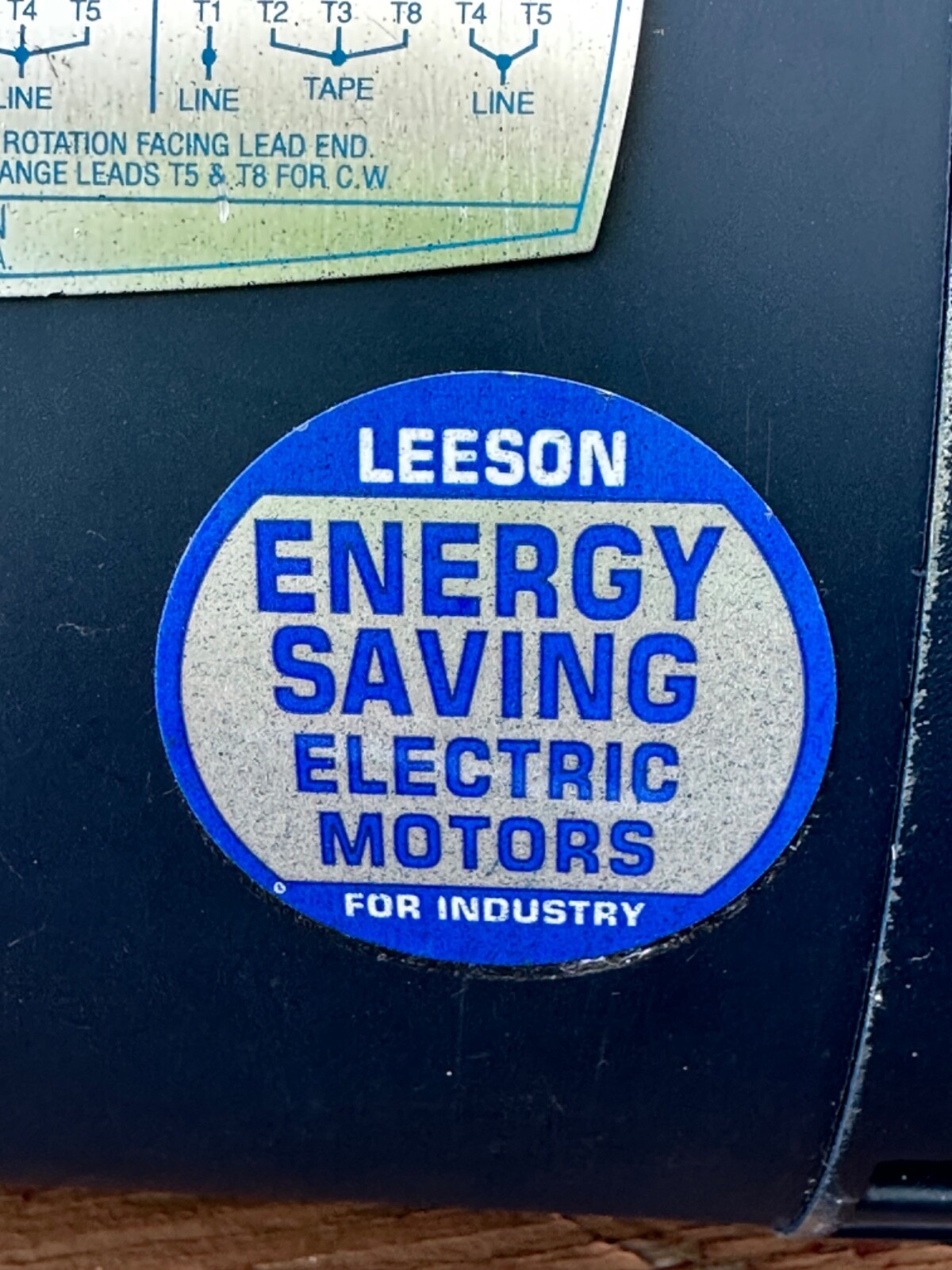 Leeson 110394.00 Electric Motor 1/3HP 1425RPM 110/230V Model C6C14DB5D