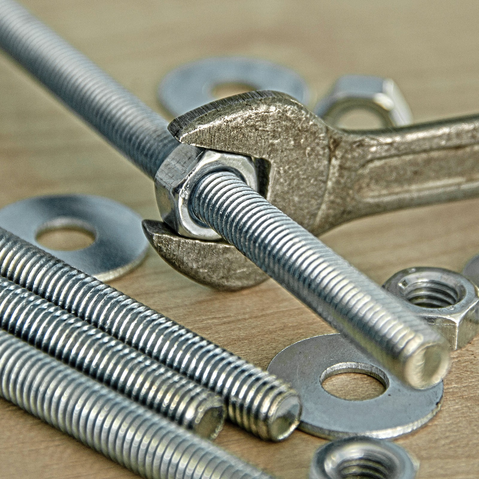 5Pcs 1/4″-20 Fully Threaded Rod 15.7″ Length 304 Stainless Steel Thread Screw