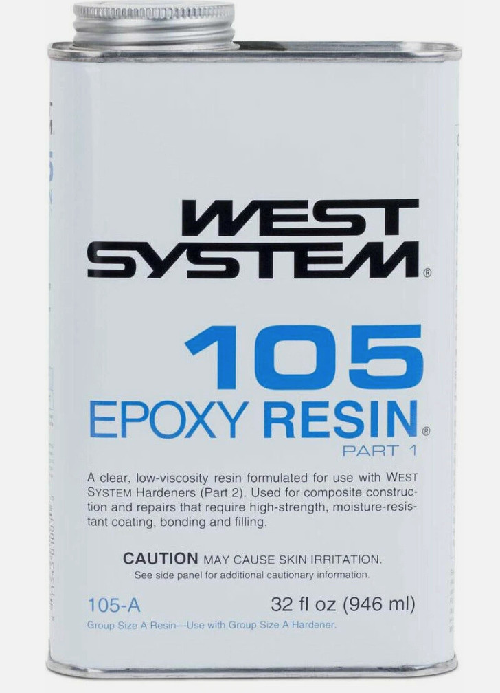 West System 105A Epoxy Resin (1 qt) Clear