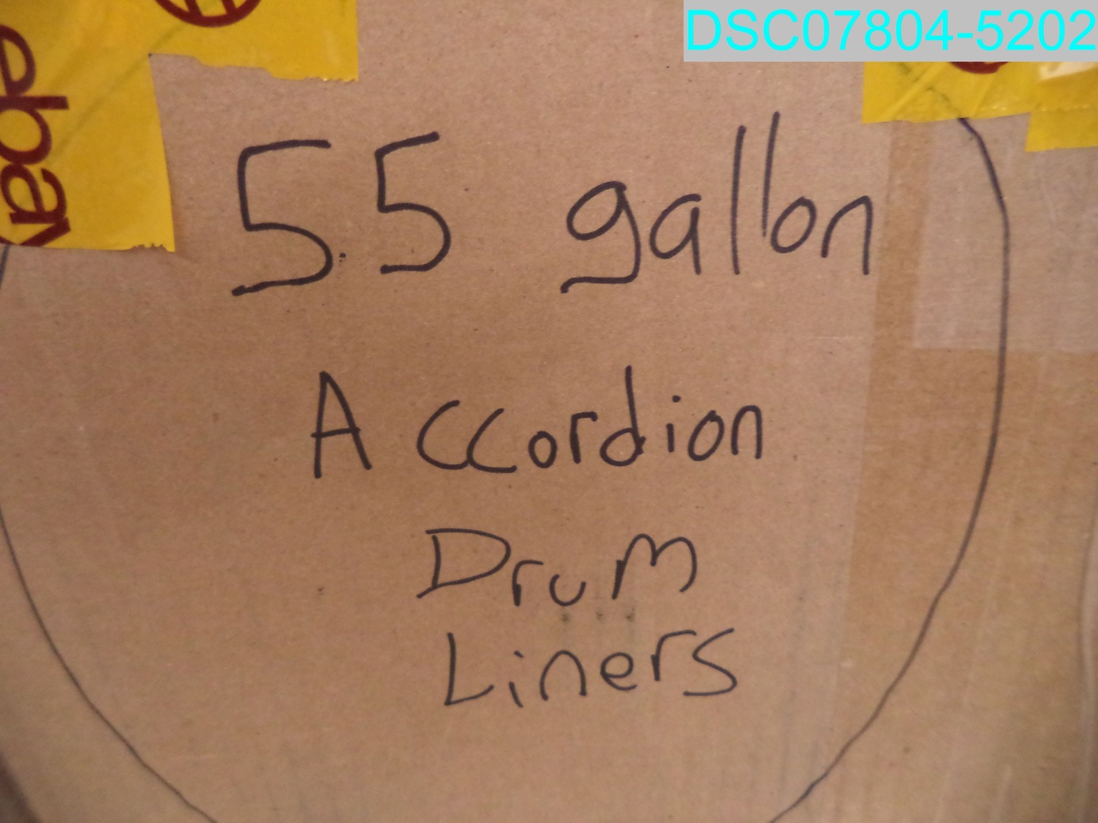 QTY=20: Clear 55 Gallon Accordion Drum Liners 22-1/2″ x 33-3/4″