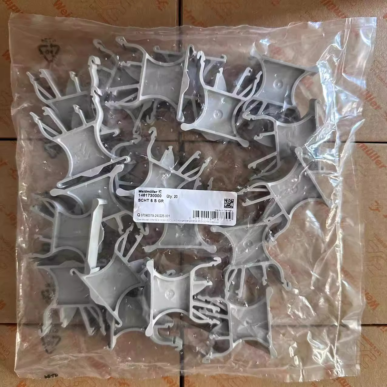 20 PCS/BAG Weidmuller SCHT 5 S GR Terminal marker block 1461730000