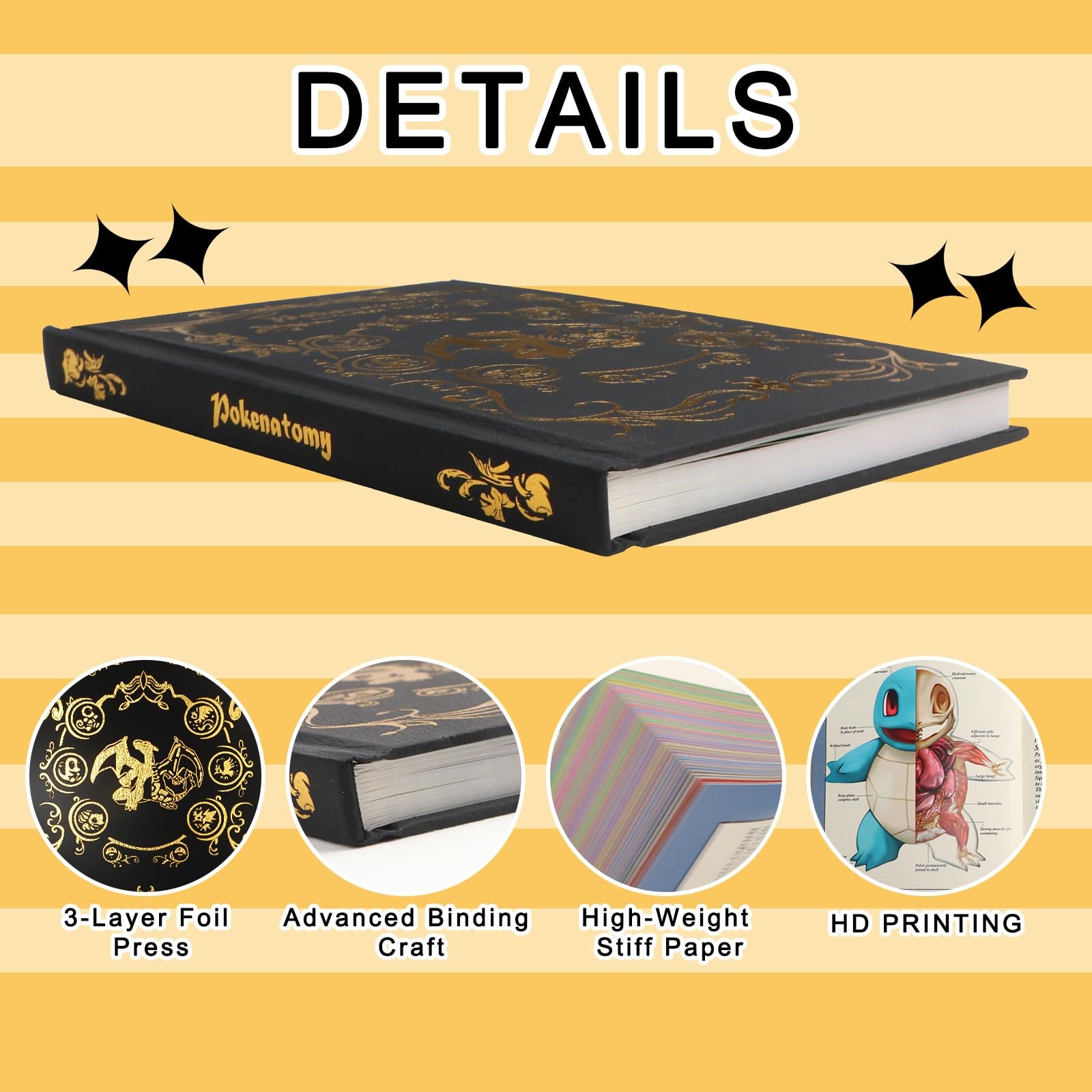 Pokenatomy Envelopes Binder Christmas Birthday Gifts Fans Kids Adults