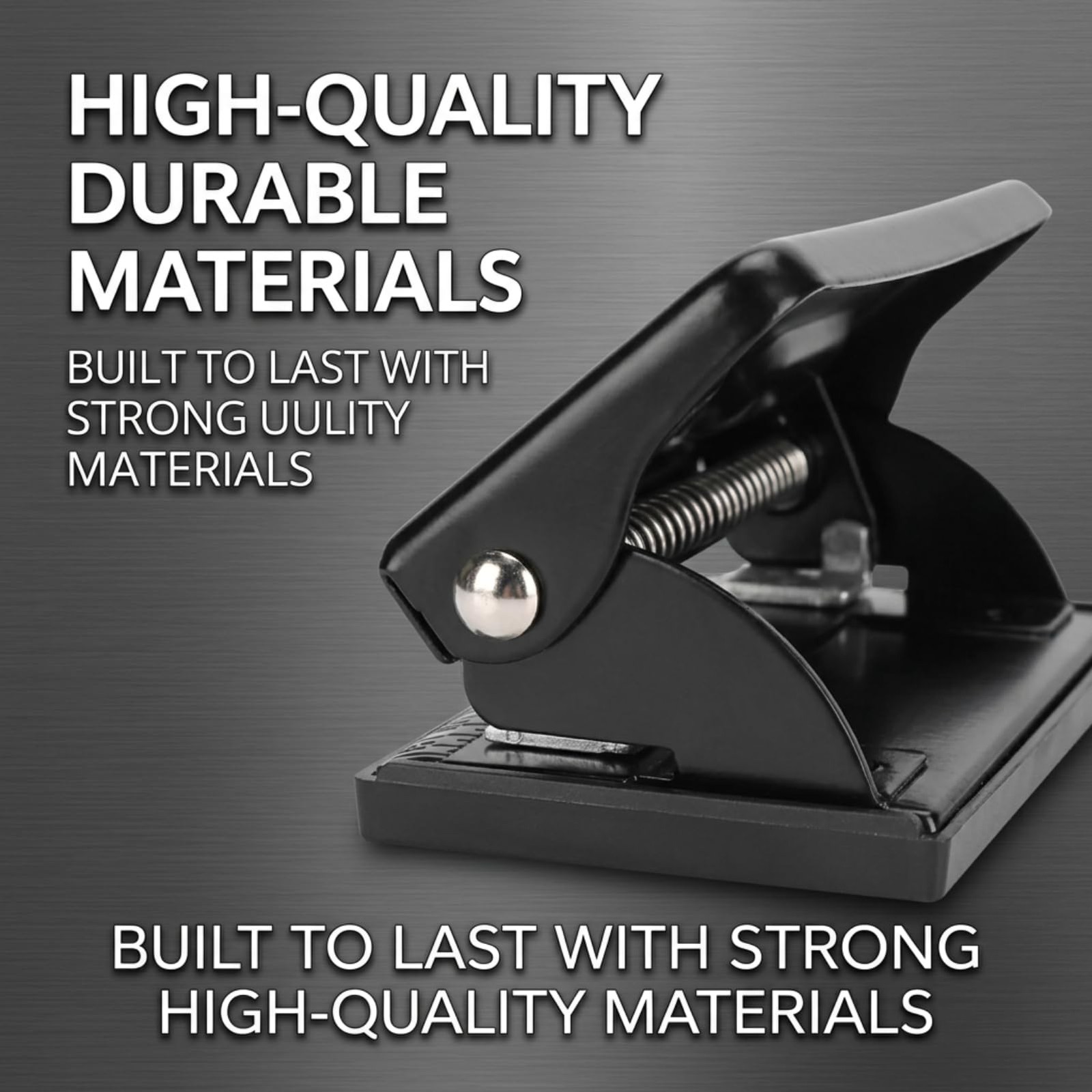 Paper Hole Punch 4 Hole Adjustable Manual 10 Sheets 11.4×2.6×2.2in Portable