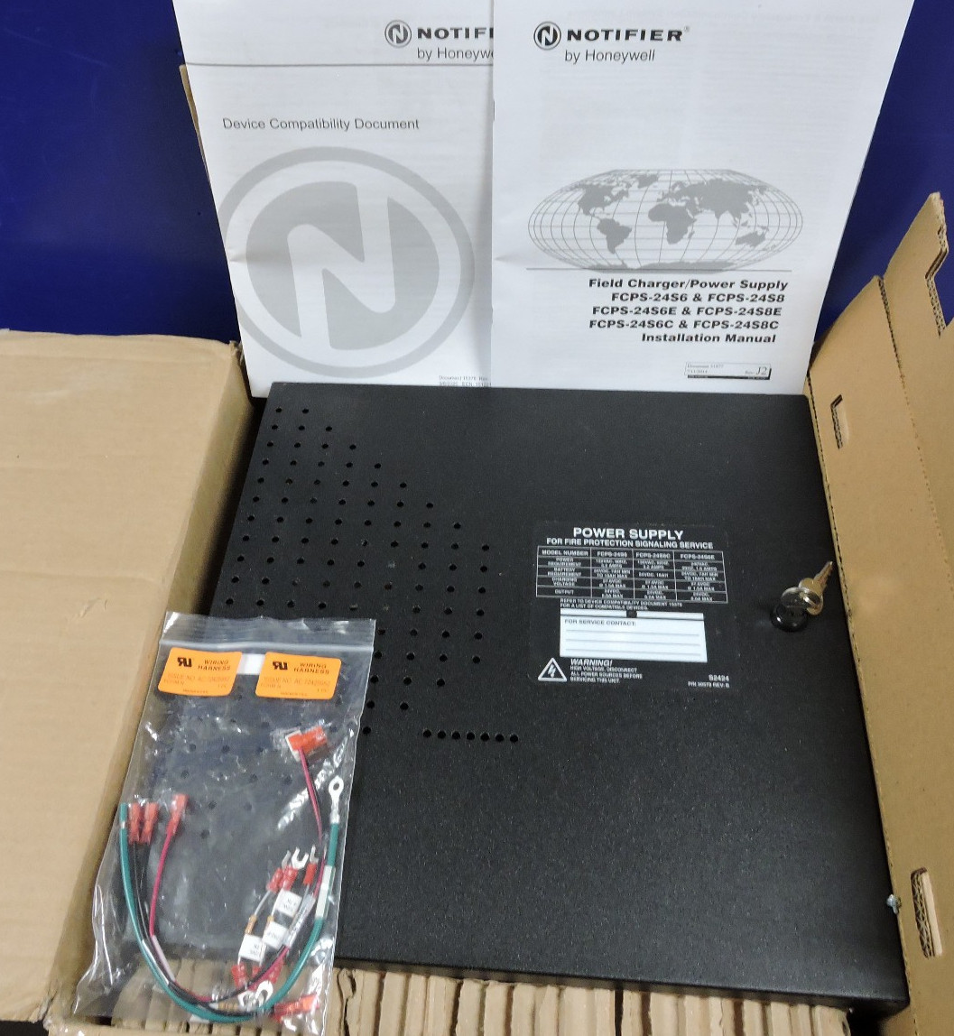 NEW Notifier FCPS-24S6 Fire Alarm Field Charging Power Supply / Battery Charger