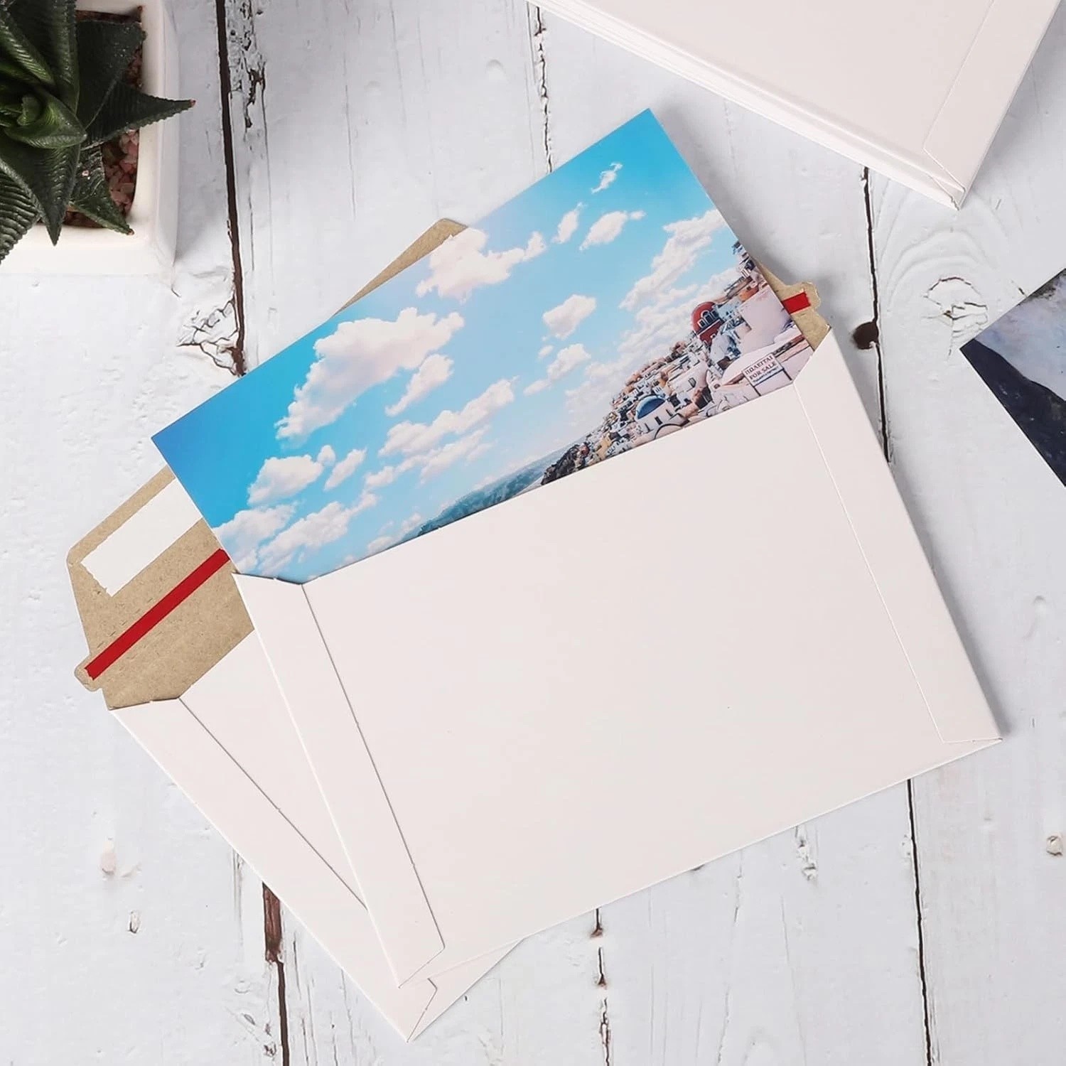 6.5″ x 4.5″ Rigid Photo Mailers Envelopes Cardboard Flat Document Self Sealing