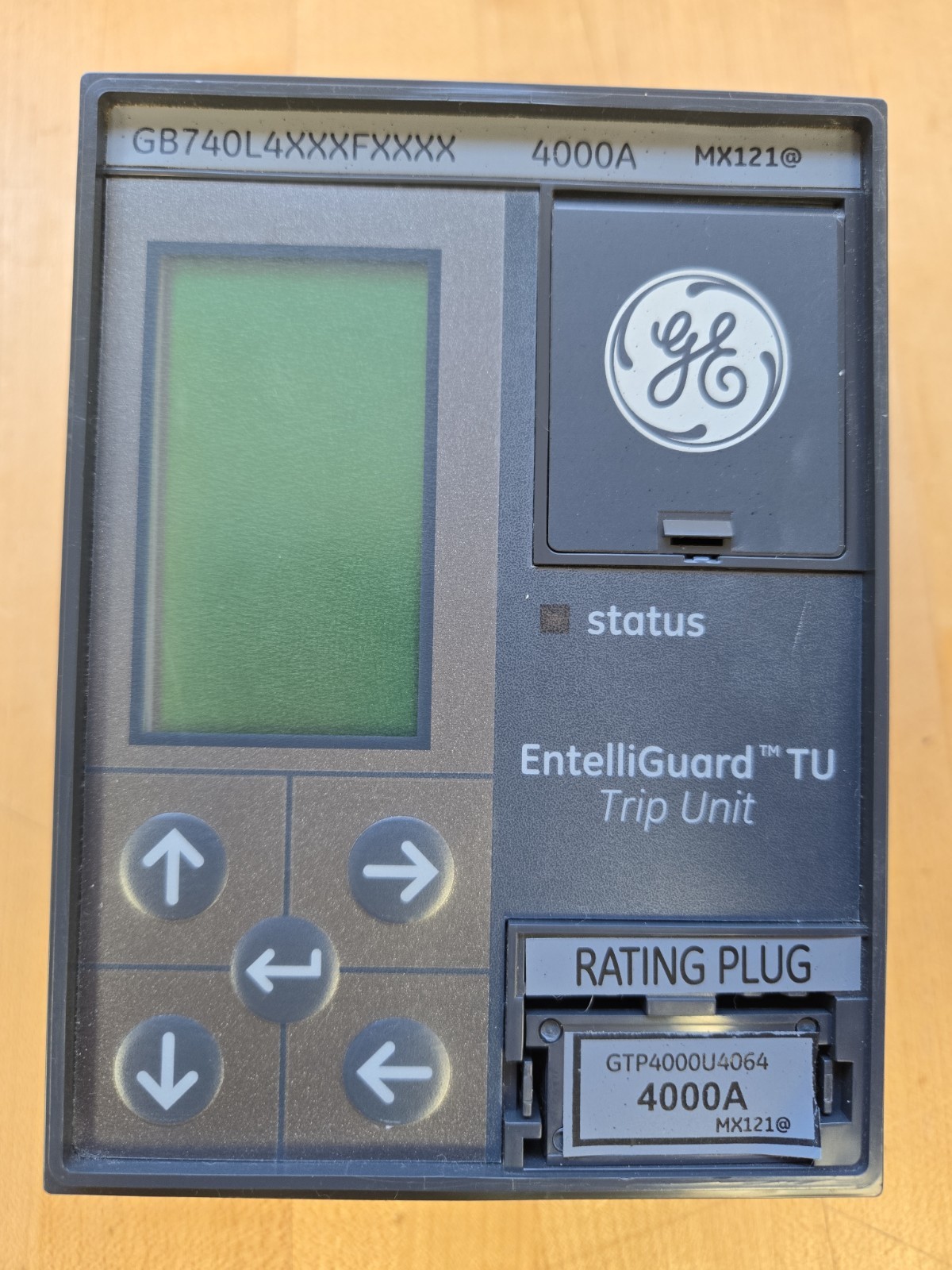 NEW GE EntelliGuard Trip Unit 4000A GB740L4XXXFXXXX W/ 4000A RATING PLUG