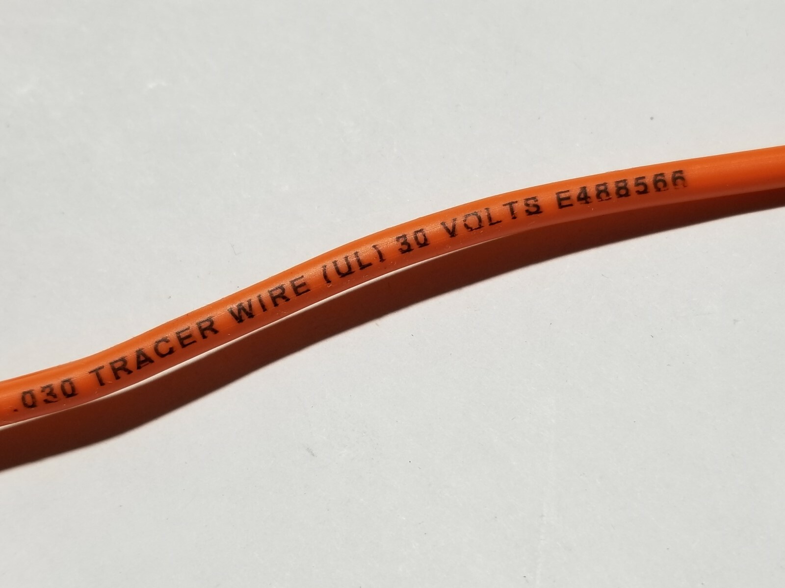 Agave APE-1201 PE30 12awg Solid Bare Copper 30mil 30V Tracer Wire Orange /100ft