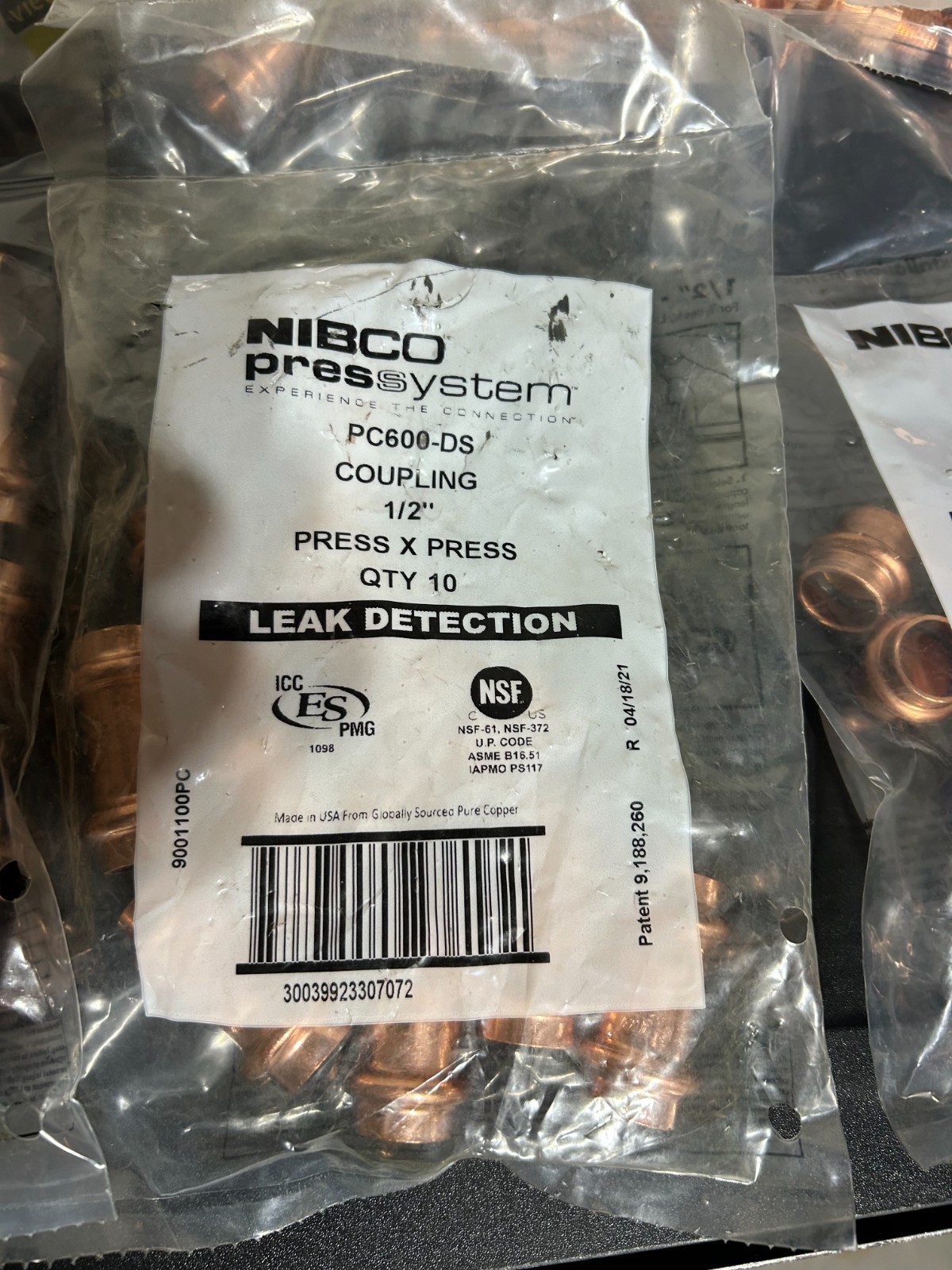 NIBCO VIEGA PROPRESS 1/2″ COPPER FITTINGS QTY (120) NIB *USA+GER*
