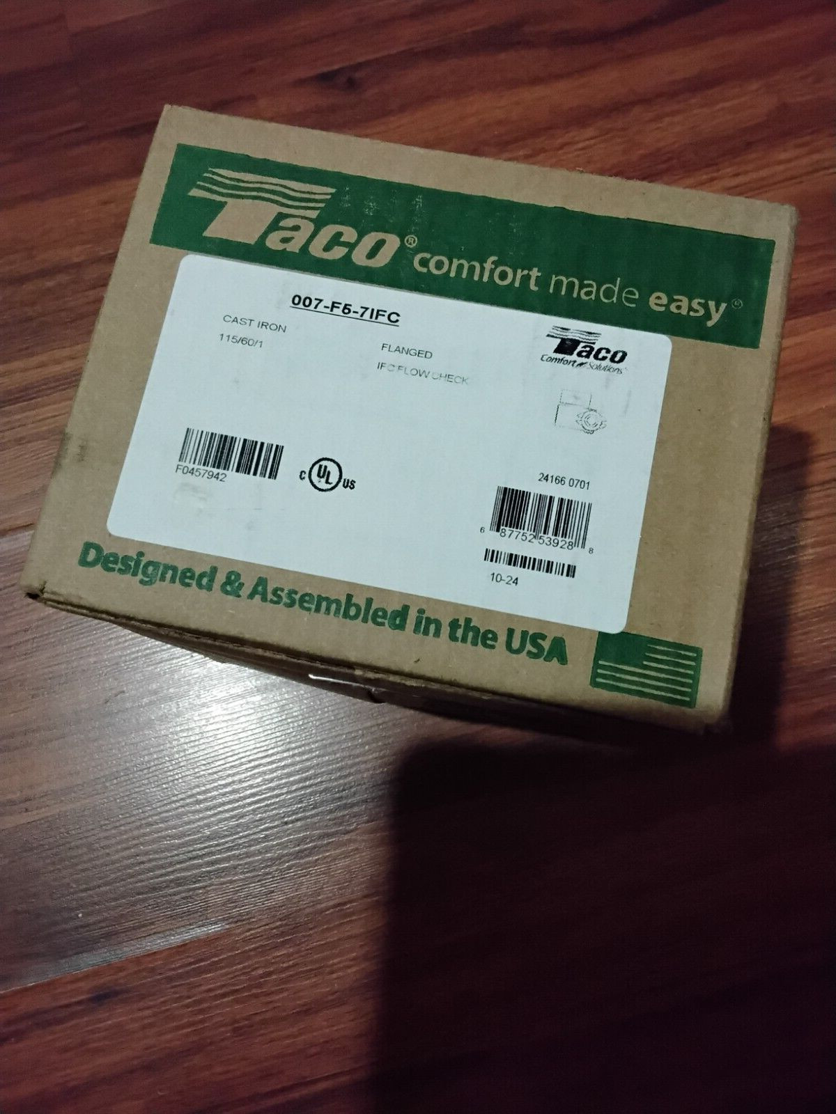 Taco 007-F5-7IFC Circulator NEW