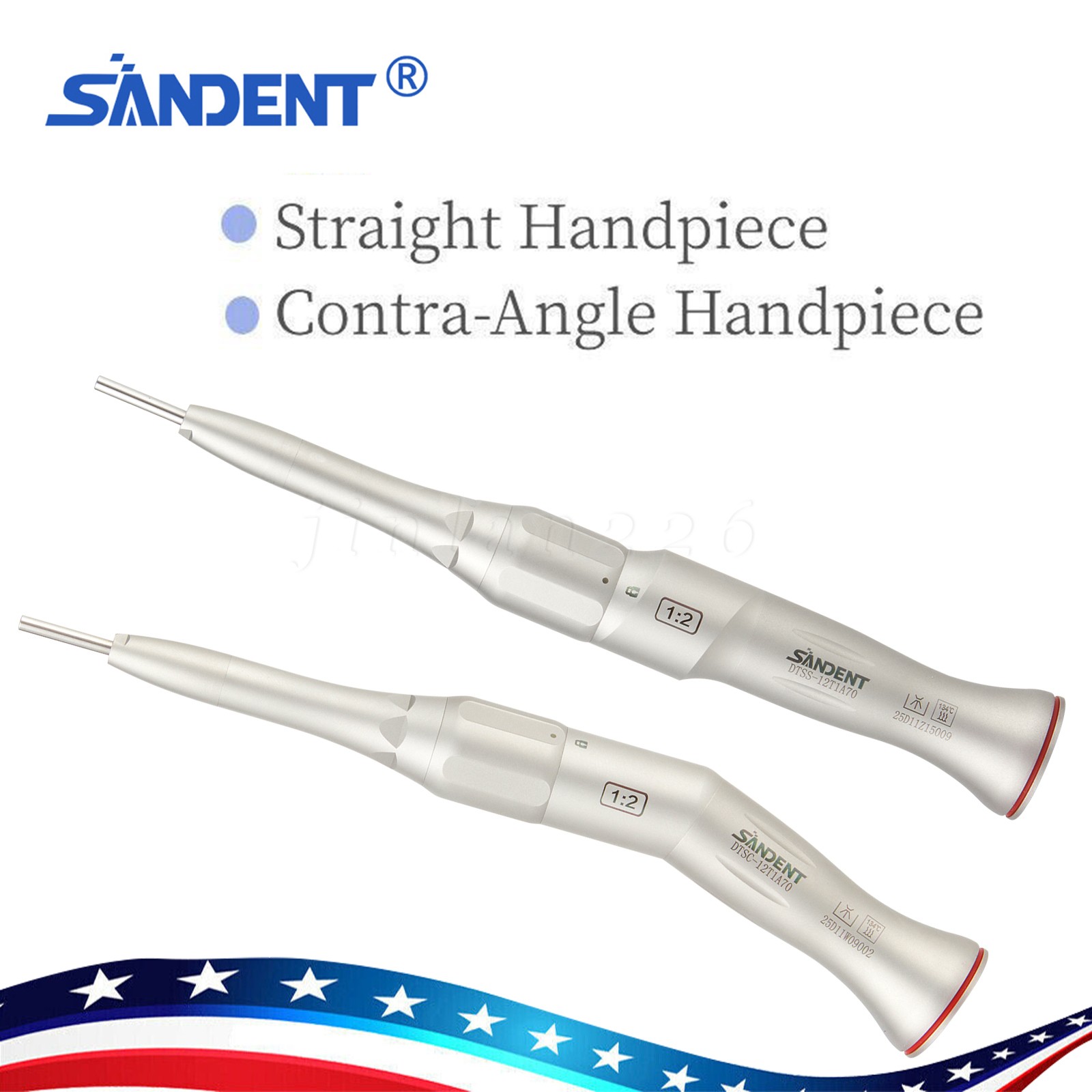 Dental Surgical Handpiece 20° Angle Straight Attachment 1:2 E-type NSK Style