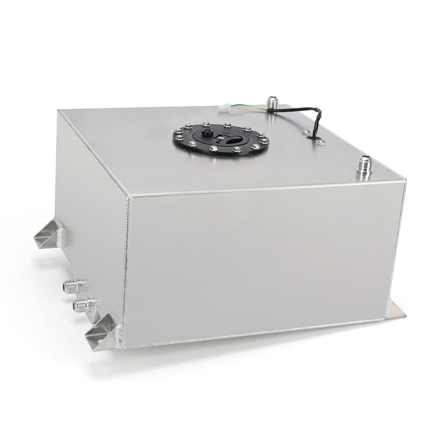 40L Litre 10 Gallon Aluminum Fuel Surge Cell Tank w/Cap Plug Sensor Foam Inside