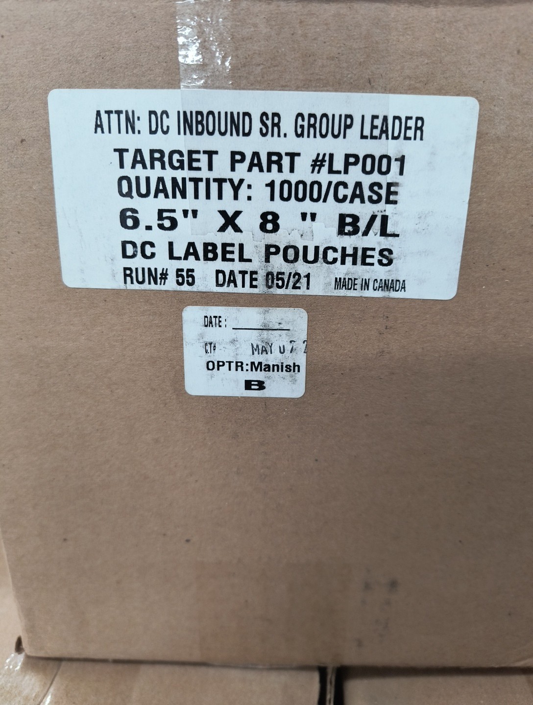 1000 Clear Face Self Adhesive 6.5″ x 8″ Packing List Shipping Label Pouches