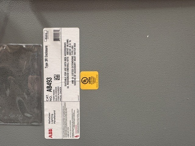 GE ABB AB493 ReliaGear Lighting Panelboad NEMA3R/12 Enclosure BRAND NEW