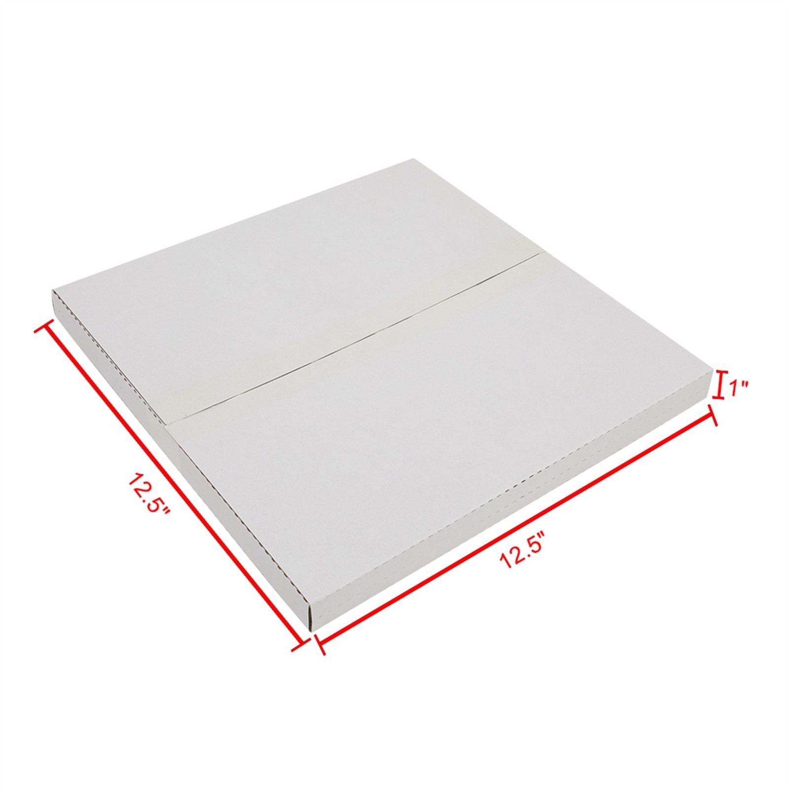 25PCS Vinyl Record Shipping Boxes 12.5″ Album Mailers Cardboard Packaging White