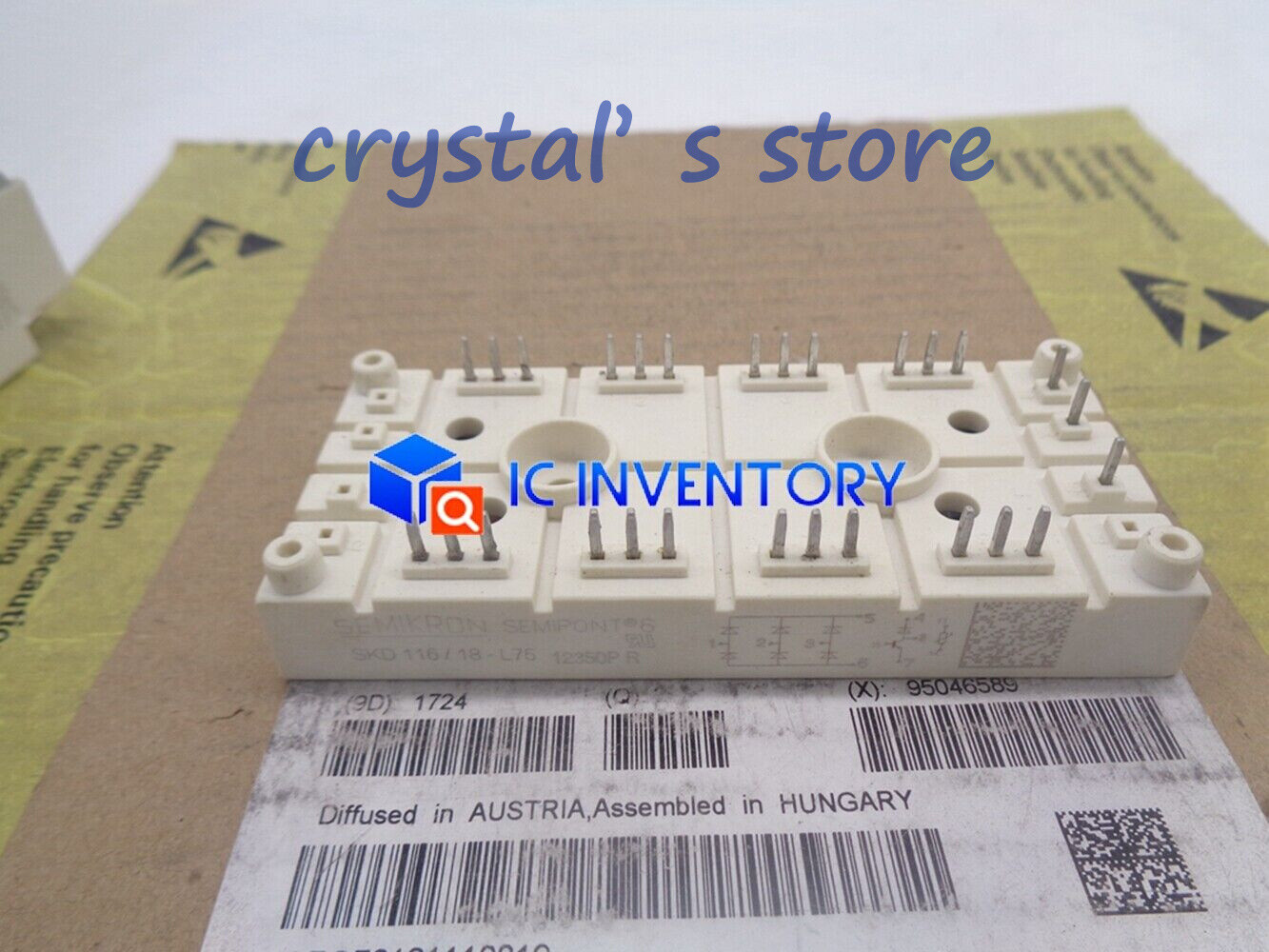 1PCS SEMIKRON SKD116/18-L75 SKD116-18-L75 Module Supply New Quality Guarantee