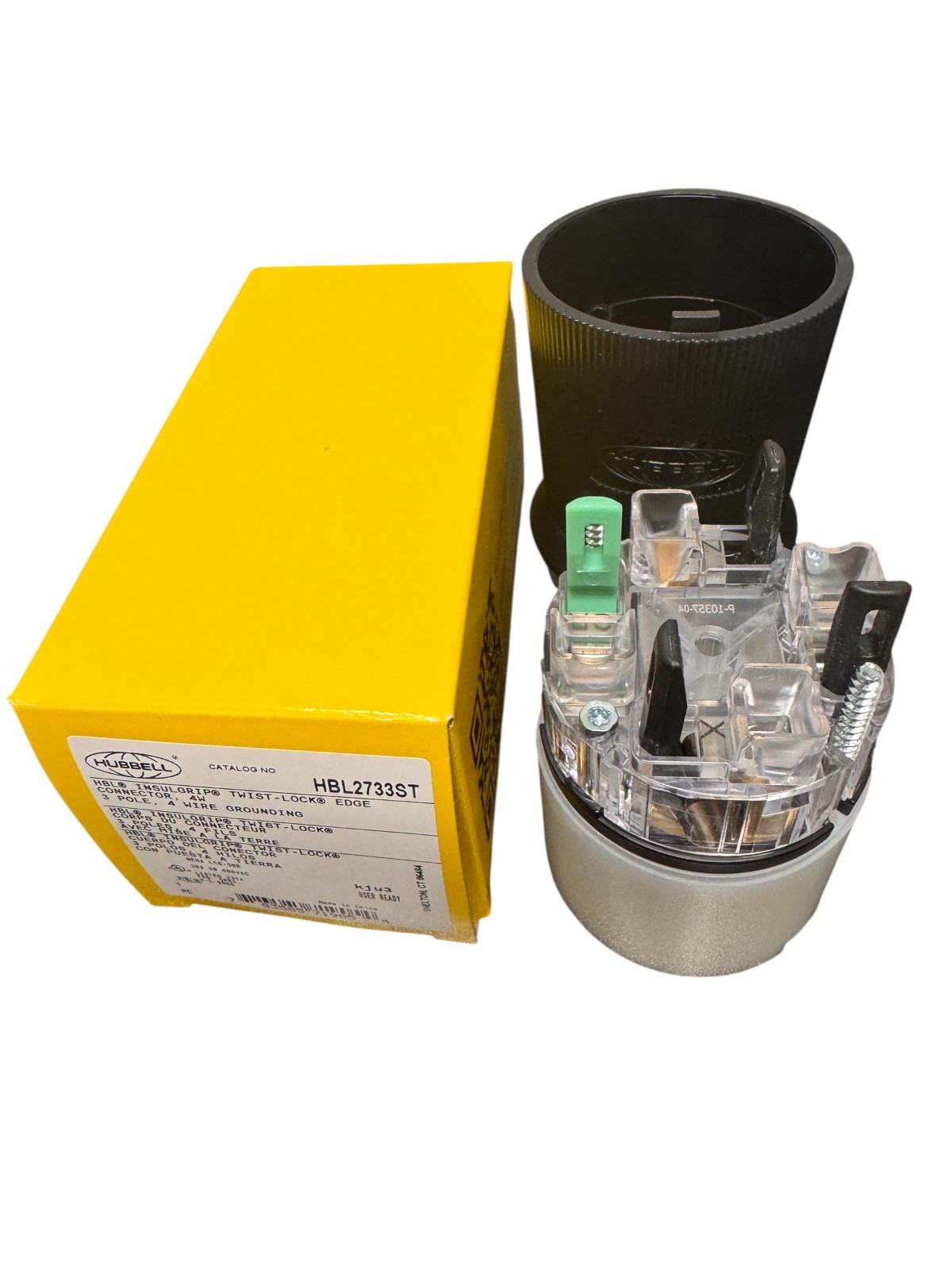 Hubbell Wiring Device-Kellems Hbl2733st Locking Connector, L16-30R, 30 A, 480V