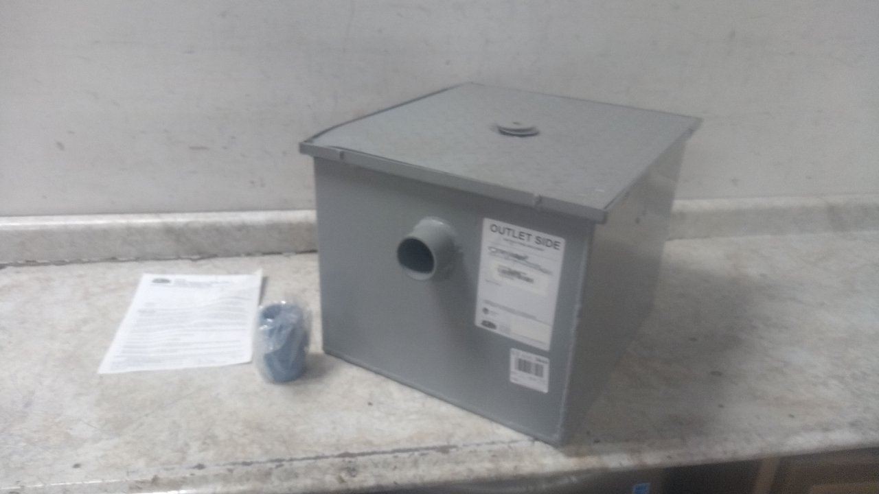 Zurn GT2700-15-2NH 2 In Inlet/Outlet 30 Lb Cap 15 GPM Steel Grease Interceptor