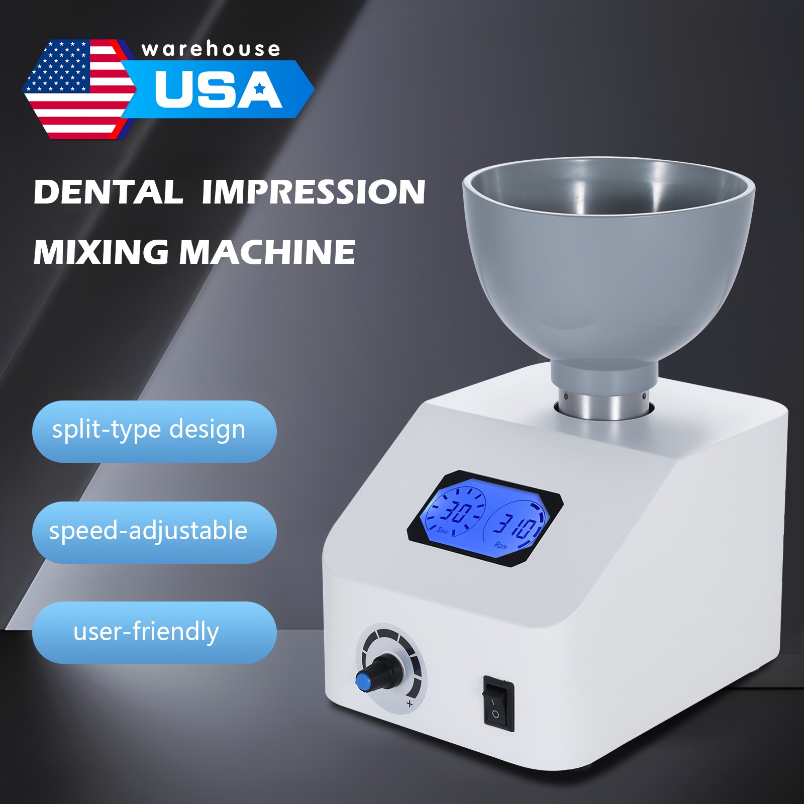 High-End Dental Printing Die Mixer Machine Alginate Dentistry Tools