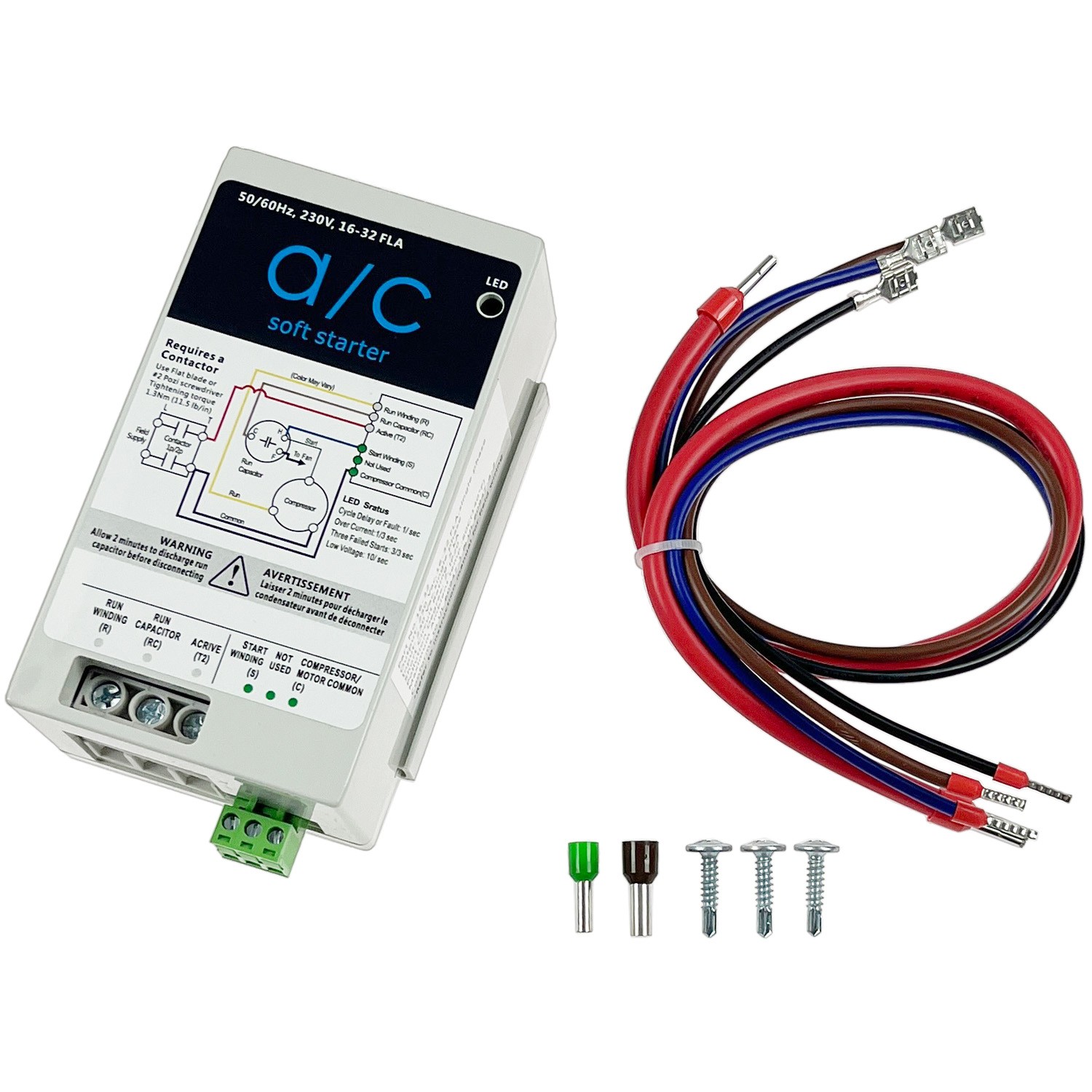 (16-32A) AC Soft Start Module Compatible with 4-7 Ton AC Unites | Easy Install