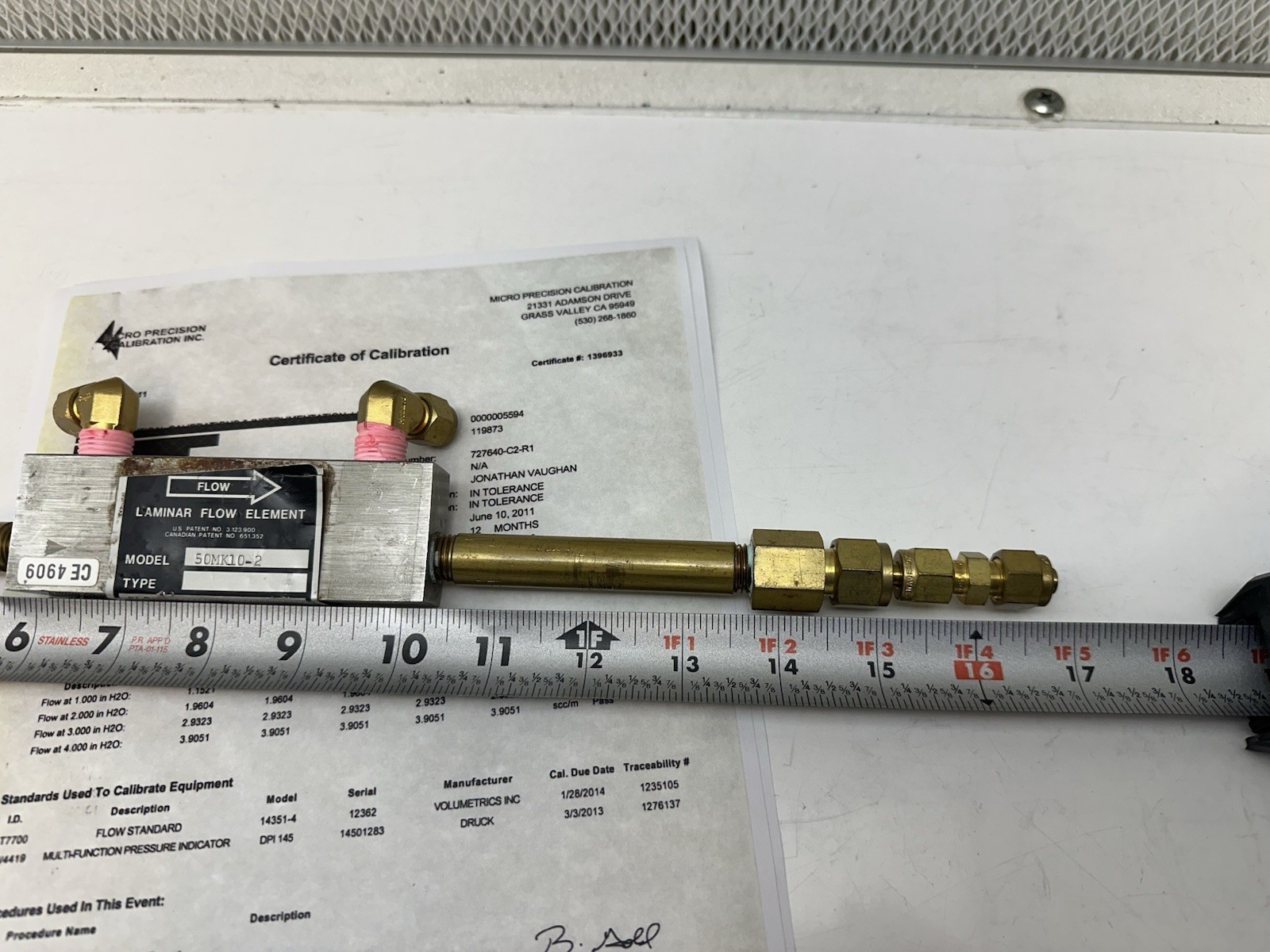 Meriam 50MK10-2 Laminar Flow Element LFE