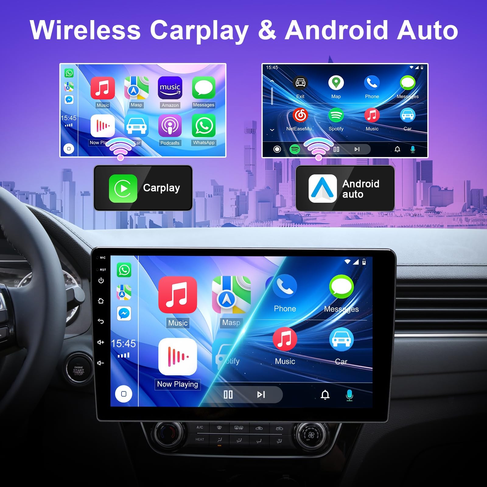 4+64GB Android 14 9Inch Car Stereo for Legacy 2009-2014 Carplay Android Auto