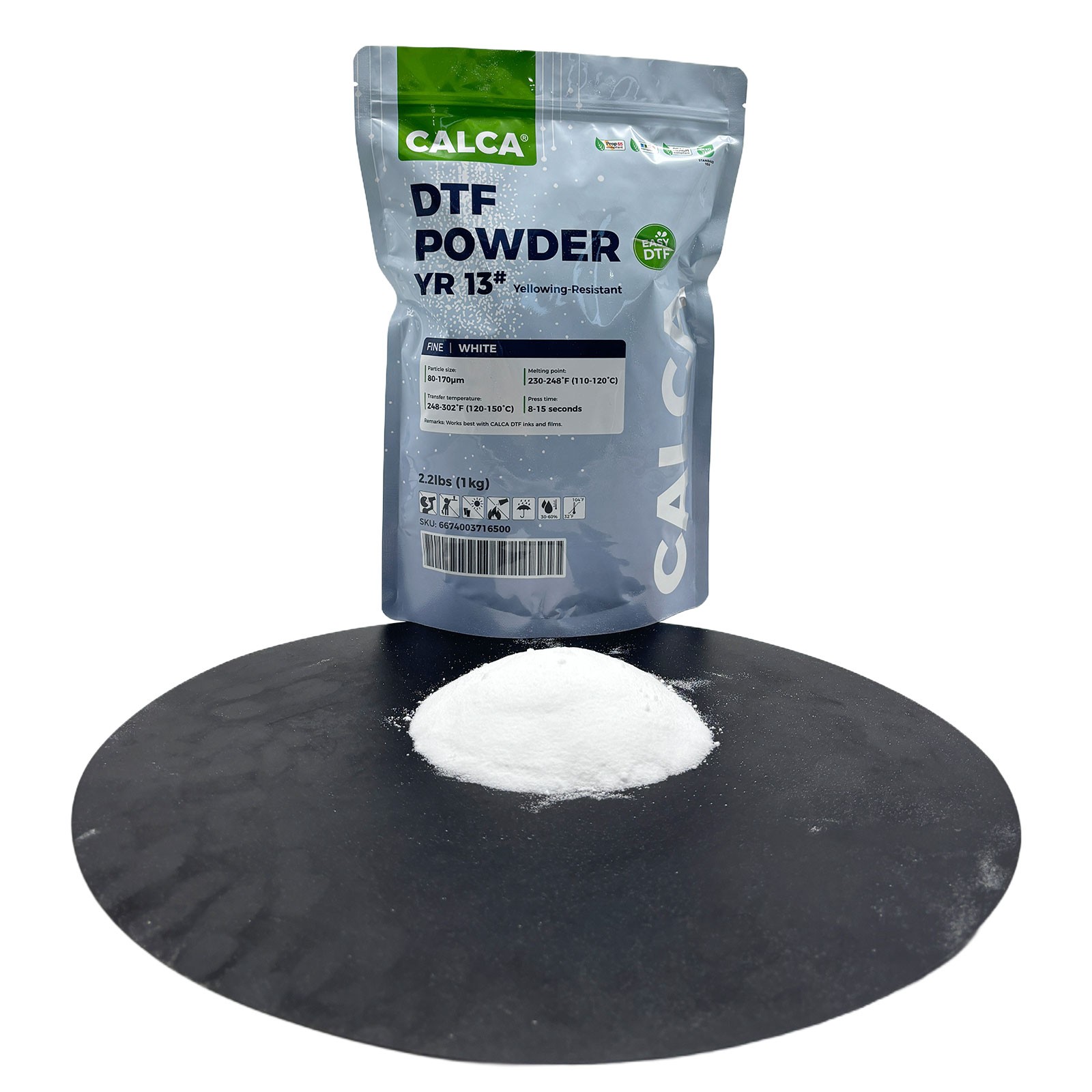 1kg / 2.2lbs YR13 Fabric Yellowing-Resistant Hot Melt Powder Fine White