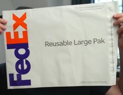 500 FedEx Reusable Large Poly Pak – 12″ x 15-1/2″ Bag – Shipping Mailer Envelope