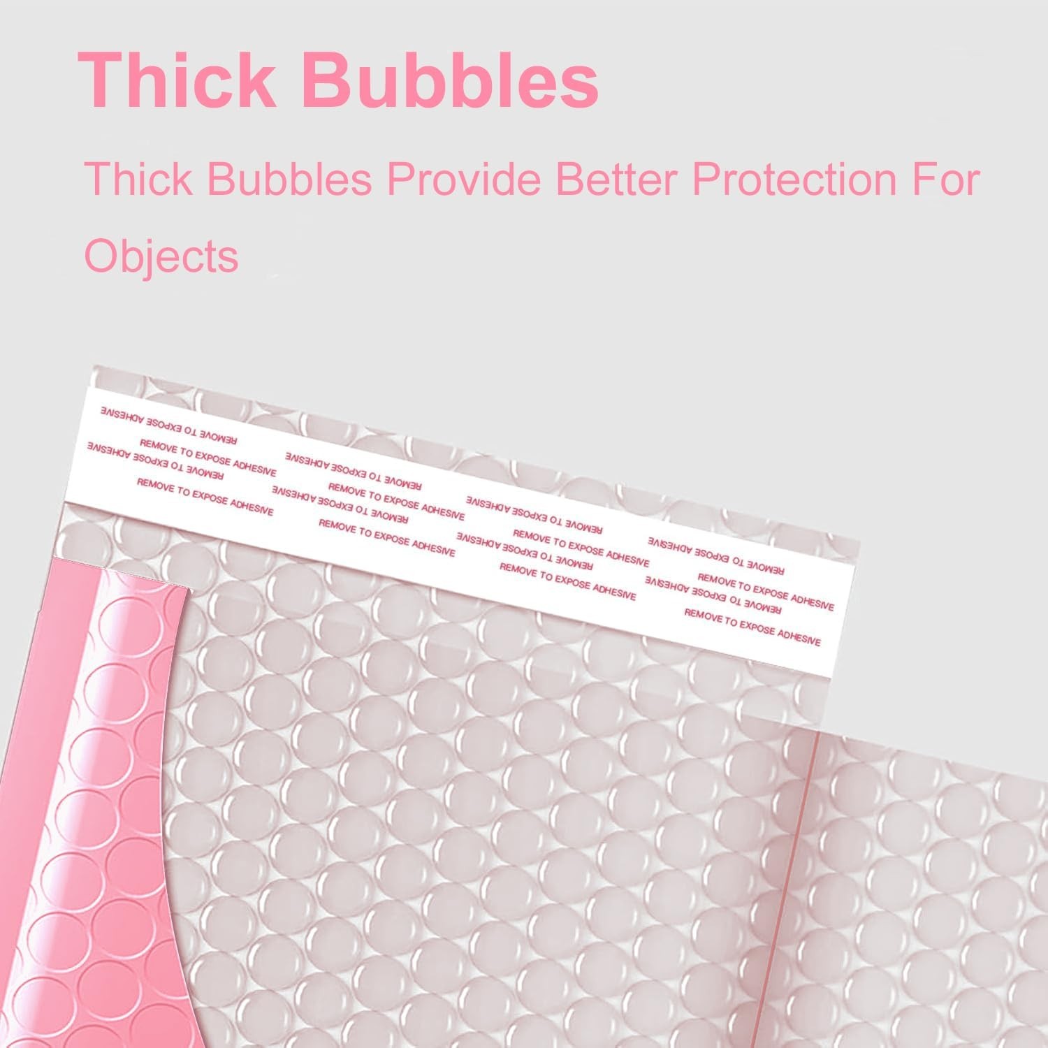 LINGLONG Pink Bubble Mailers 4×8″ Inches 50 Pack, Usable Size 4X7″ Bubble Env…