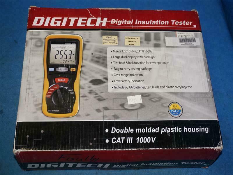 Digitech CAT III 1000V QM1493 Digital Insulation Tester 30 Days Warranty