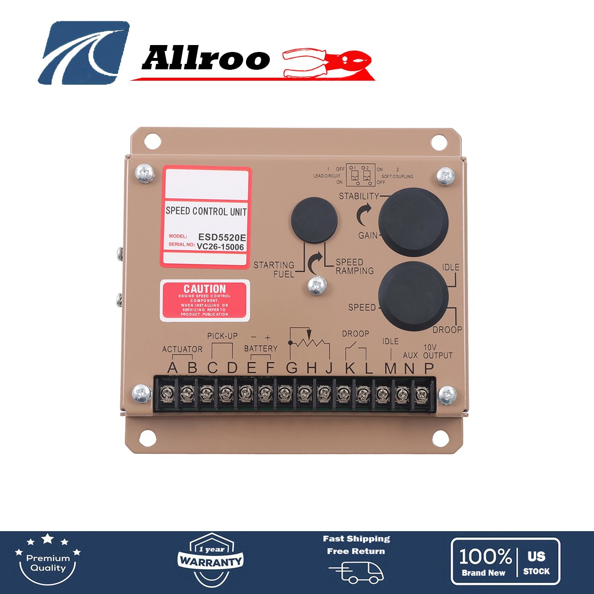 Engine Speed Governor Controller for Generator Set Control ESD5520E