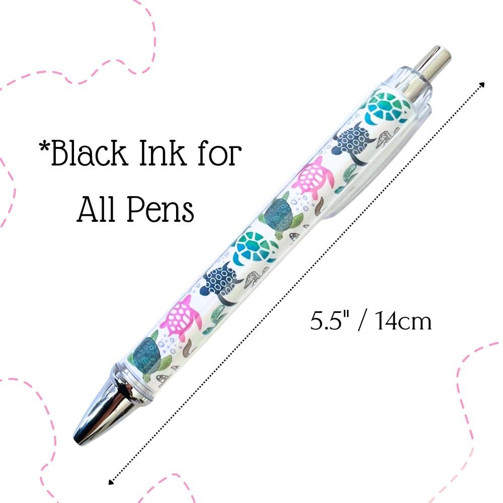6PC Turtle Pens Cute Turtles Turtled Turtlely Writing Ink Ballpoint Pen Schoo…