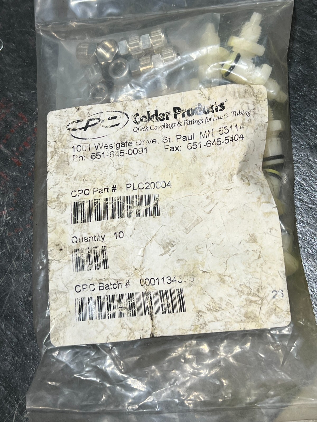 colder plc20004 nos poor packaging bag of 10pcs