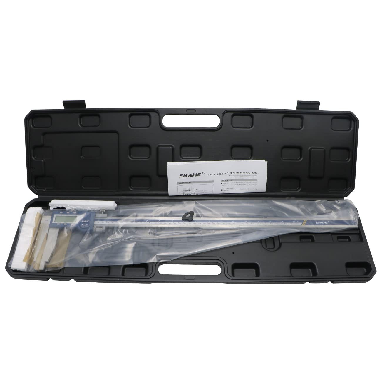 Stainless Steel 24»/600mm Electronic Digital Caliper Long Jaw Resolution .0005