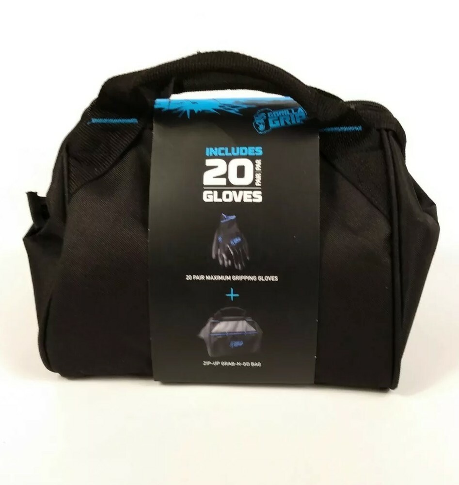 Grease Monkey Gorilla Grip 20 Gloves Mechanic Maximum Gripping Large Grab Go Bag