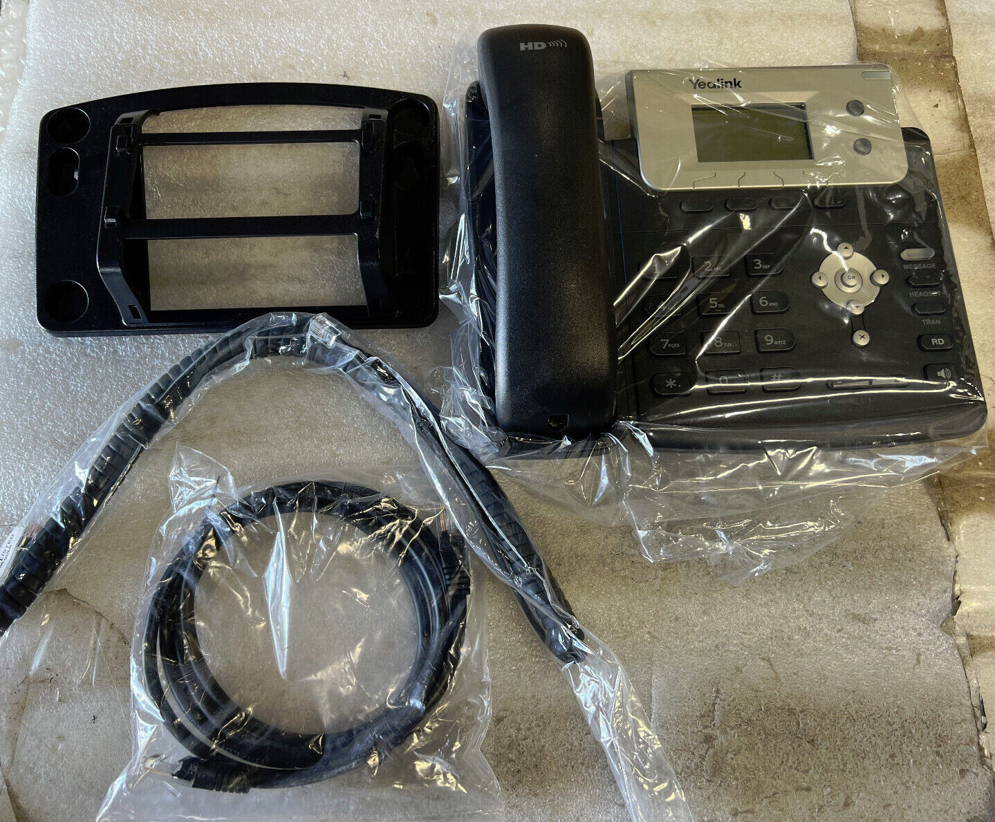 Lot of (5) Refurbished Yealink SIP-T21P Entry Level IP Phone with PoE