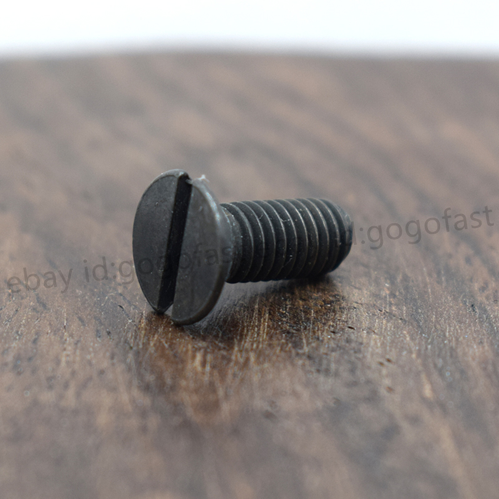 Black 304 Stainless Steel Slotted Countersunk Flat Head Screws M1.6 M2 M3 M4 M5