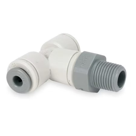 John Guest Pm100421s-Pk10 Push-Fit Tee Fitting, 5/32 In Tube Size, Acetal,