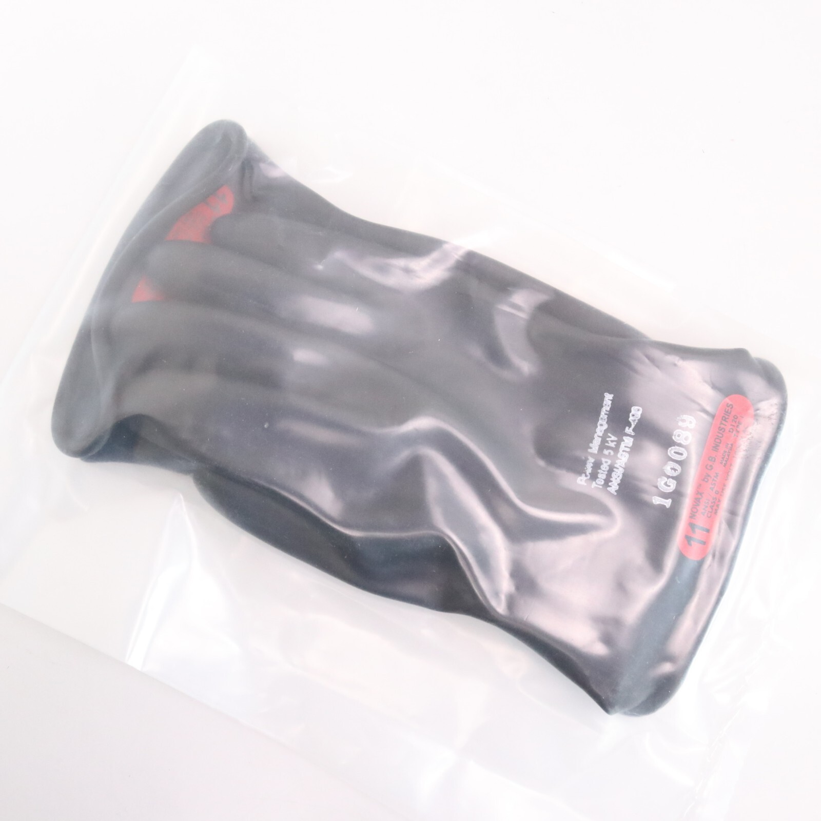 Novax by G.B. Industries 1000V AC Electrical Gloves, Class 0 D120 Black, Size 11