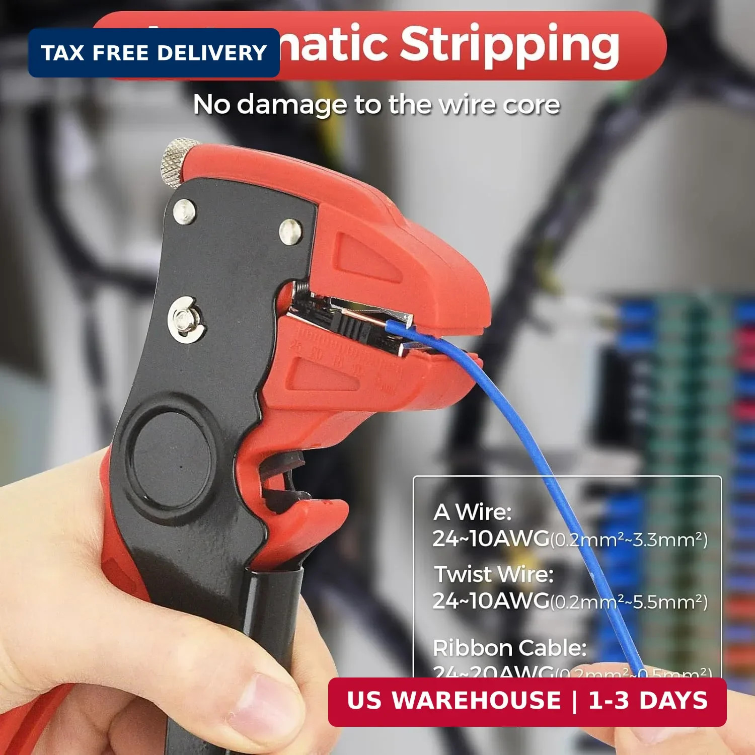 KAIWEETS Automatic Wire Stripper and Cutter 2 in 1 Wire Stripper Tool