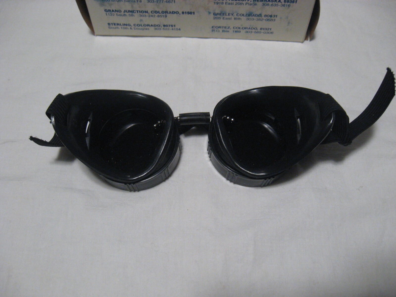 Vintage U.S. Welding Dark Green Lens Adjustable Safety Glasses/Goggles M-5H