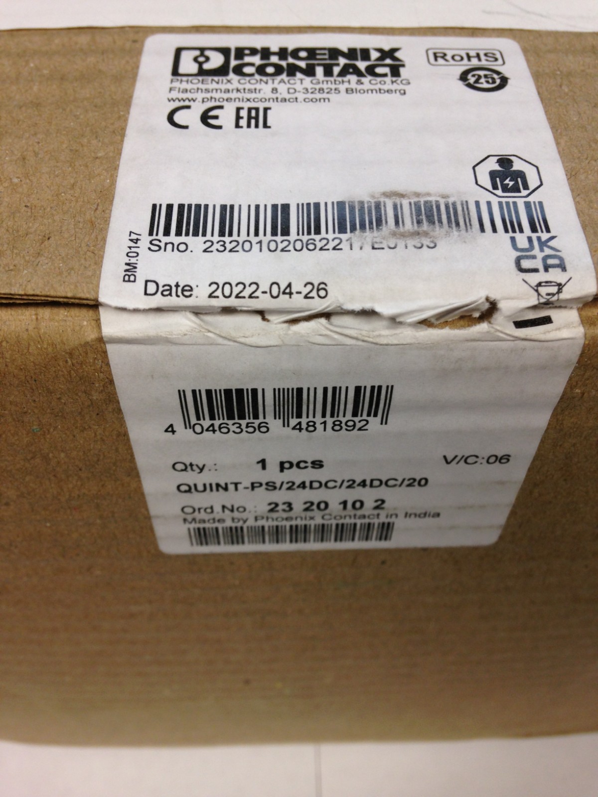 Phoenix Contact Quint-PS/24DC/24DC/20 24VDC 480W 20A Power Supply 41 BRAND NEW