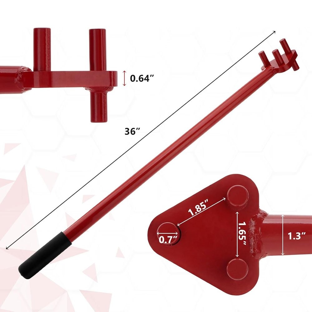 Manual Rebar Bender for 5/8 inch Rebar Flat Steel Rod Bending Tool Hand Operated