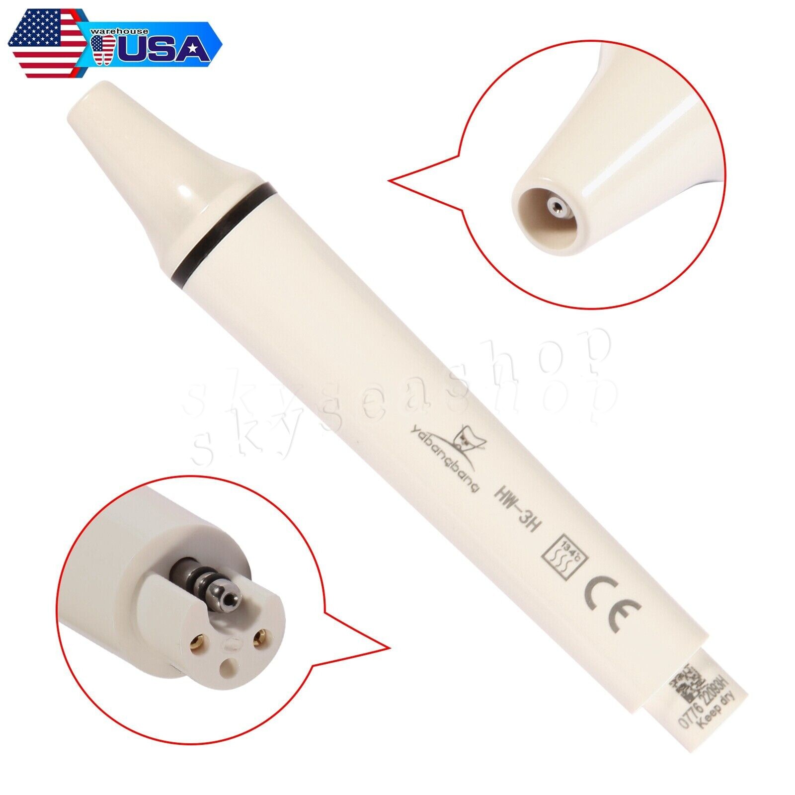 Dental Ultrasonic Piezo Scaler Handpiece Fit For SKYSEA/EMS/SKYSEA