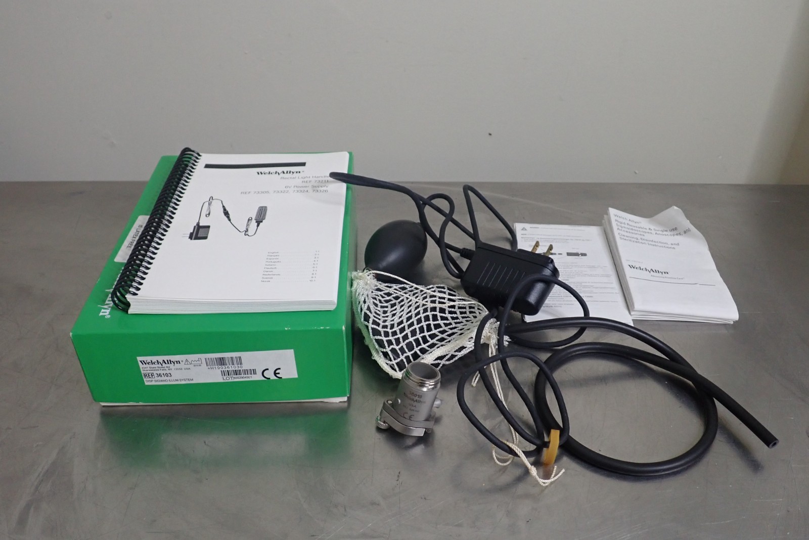 Welch Allyn 36103 Sigmoidoscope Anoscope Illumination System w/ 36019 Head